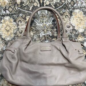 Kate Spade Taupe Leather Shoulder Bag